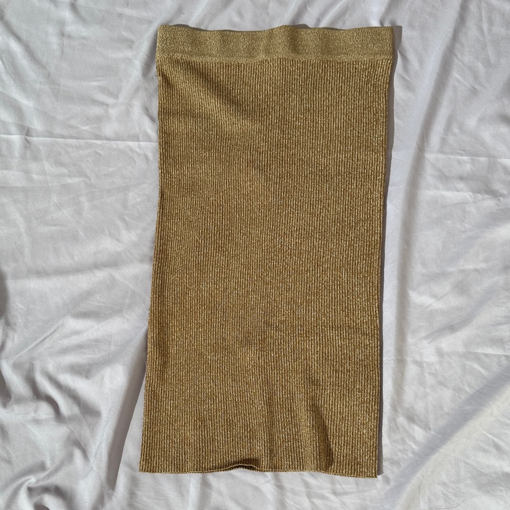 Only Gold Pencil Skirt